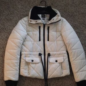 White & black Armani fitted jacket